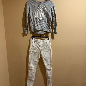 H&M Silver and White Kids Outfit